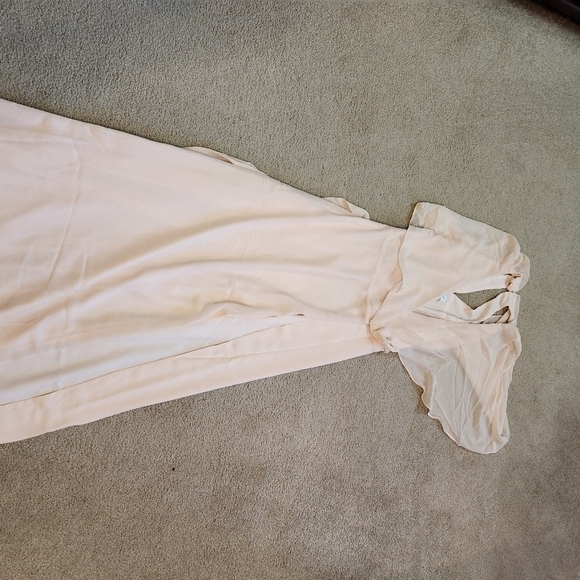 NWT Modcloth wrapped in Raptire pink sheer Wrap dress sz XS - Picture 4 of 4